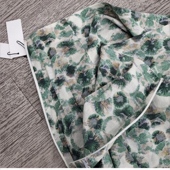 Marysia NWT Imperialis Gathered Floral Print Cotton Mini Skirt Sz M - Picture 3 of 4